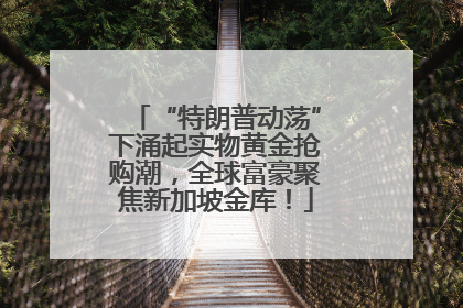 “特朗普动荡”下涌起实物黄金抢购潮，全球富豪聚焦新加坡金库！