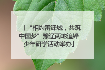 “相约雷锋城，共筑中国梦”豫辽两地追锋少年研学活动举办