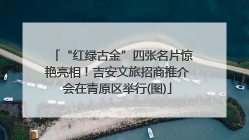 “红绿古金”四张名片惊艳亮相！吉安文旅招商推介会在青原区举行(图)
