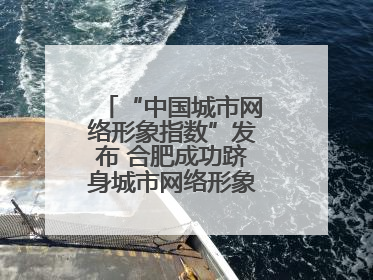 “中国城市网络形象指数”发布 合肥成功跻身城市网络形象榜单第一方阵