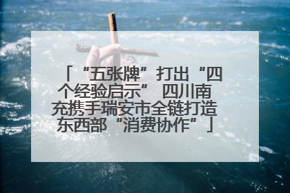 “五张牌”打出“四个经验启示” 四川南充携手瑞安市全链打造东西部“消费协作”