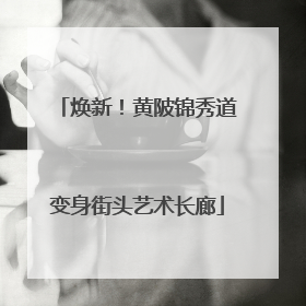 焕新！黄陂锦秀道变身街头艺术长廊