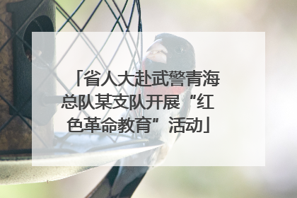 省人大赴武警青海总队某支队开展“红色革命教育”活动
