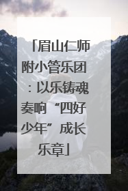 眉山仁师附小管乐团：以乐铸魂奏响“四好少年”成长乐章