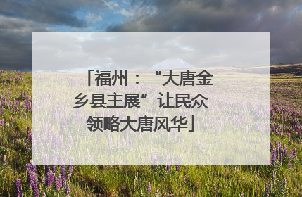 福州：“大唐金乡县主展”让民众领略大唐风华