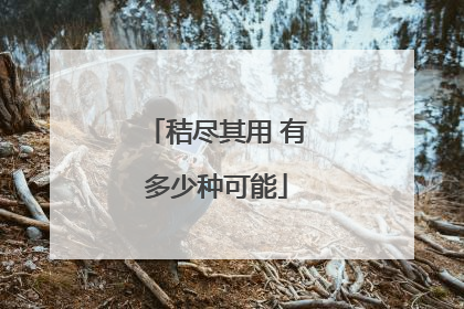 秸尽其用 有多少种可能