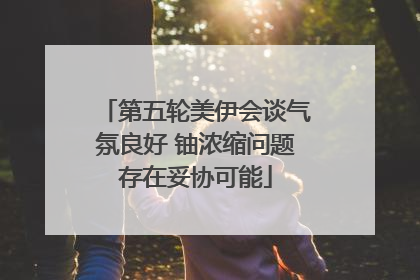 第五轮美伊会谈气氛良好 铀浓缩问题存在妥协可能
