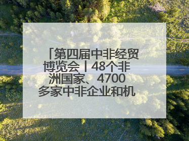 第四届中非经贸博览会丨48个非洲国家、4700多家中非企业和机构将参会