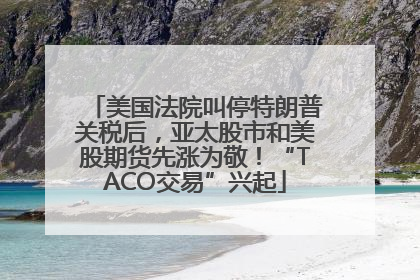 美国法院叫停特朗普关税后，亚太股市和美股期货先涨为敬！“TACO交易”兴起