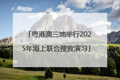 粤港澳三地举行2025年海上联合搜救演习