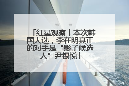 红星观察丨本次韩国大选，李在明真正的对手是“影子候选人”尹锡悦