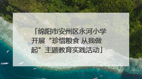 绵阳市安州区永河小学开展“珍惜粮食 从我做起”主题教育实践活动