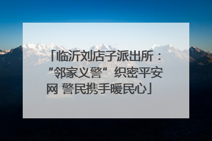临沂刘店子派出所：“邻家义警”织密平安网 警民携手暖民心