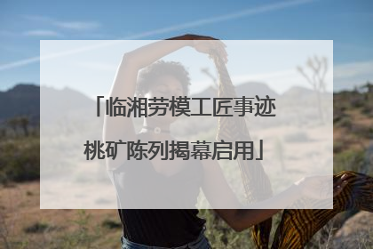 临湘劳模工匠事迹桃矿陈列揭幕启用