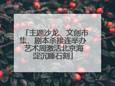 主题沙龙、文创市集、剧本杀接连举办 艺术周激活北京海淀沉睡石刻