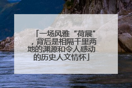 一场风雅“荷展”，背后是相隔千里两地的渊源和令人感动的历史人文情怀