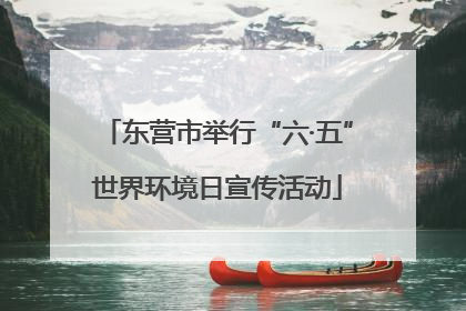 东营市举行“六·五”世界环境日宣传活动
