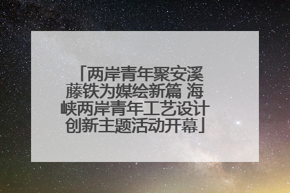 两岸青年聚安溪 藤铁为媒绘新篇 海峡两岸青年工艺设计创新主题活动开幕