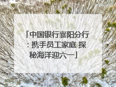 中国银行襄阳分行：携手员工家庭 探秘海洋迎六一
