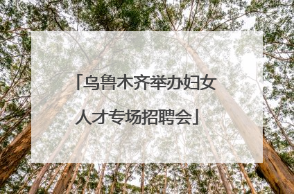 乌鲁木齐举办妇女人才专场招聘会