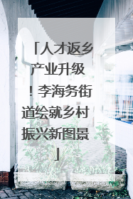 人才返乡 产业升级！李海务街道绘就乡村振兴新图景