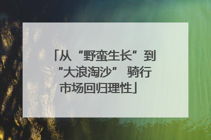 从“野蛮生长”到“大浪淘沙” 骑行市场回归理性