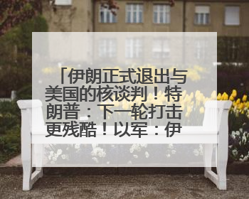 伊朗正式退出与美国的核谈判！特朗普：下一轮打击更残酷！以军：伊朗革命卫队空军高层指挥系统已被击垮