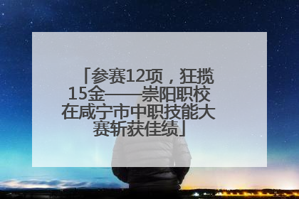 参赛12项，狂揽15金——崇阳职校在咸宁市中职技能大赛斩获佳绩