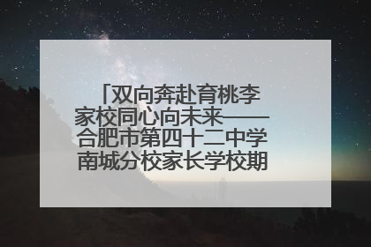 双向奔赴育桃李 家校同心向未来——合肥市第四十二中学南城分校家长学校期末总结会圆满召开