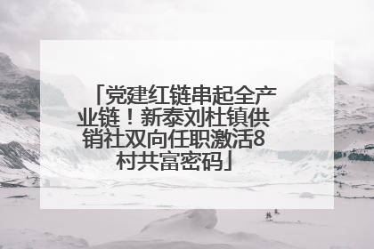 党建红链串起全产业链！新泰刘杜镇供销社双向任职激活8村共富密码