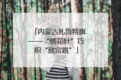 内蒙古扎鲁特旗——“绣花针”巧织“致富路”