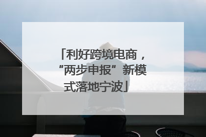 利好跨境电商，“两步申报”新模式落地宁波