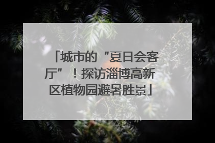 城市的“夏日会客厅”！探访淄博高新区植物园避暑胜景