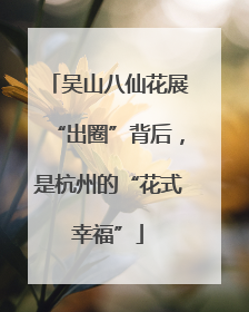 吴山八仙花展“出圈”背后，是杭州的“花式幸福”