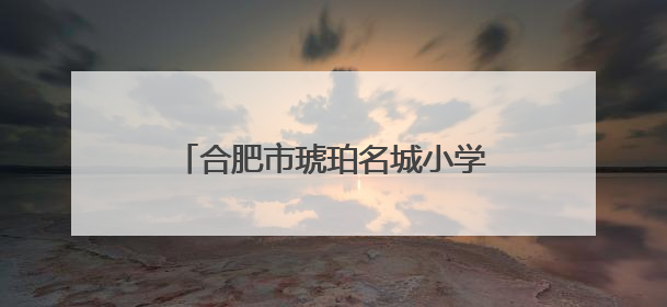 合肥市琥珀名城小学举行少先队入队仪式