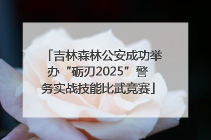 吉林森林公安成功举办“砺刃2025”警务实战技能比武竞赛