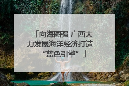 向海图强 广西大力发展海洋经济打造“蓝色引擎”