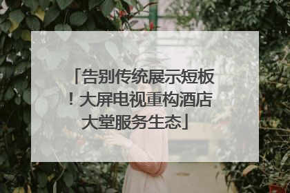 告别传统展示短板！大屏电视重构酒店大堂服务生态