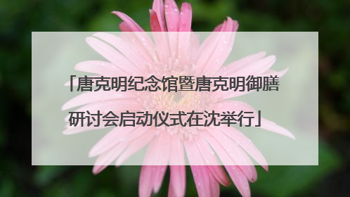 唐克明纪念馆暨唐克明御膳研讨会启动仪式在沈举行