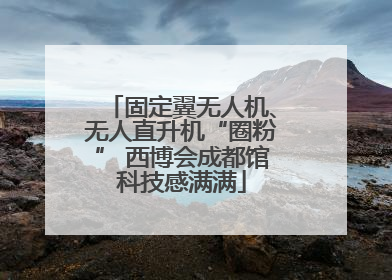固定翼无人机、无人直升机“圈粉” 西博会成都馆科技感满满
