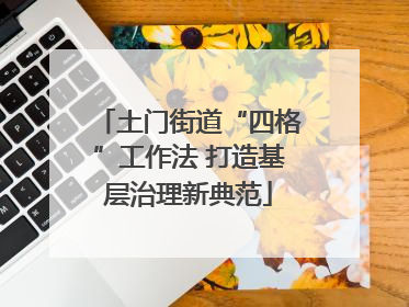 土门街道“四格”工作法 打造基层治理新典范