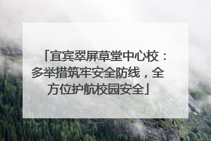 宜宾翠屏草堂中心校：多举措筑牢安全防线，全方位护航校园安全