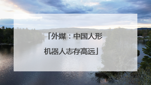 外媒：中国人形机器人志存高远