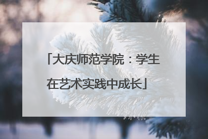 大庆师范学院：学生在艺术实践中成长