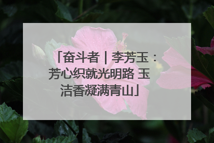 奋斗者｜李芳玉：芳心织就光明路 玉洁香凝满青山