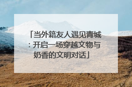 当外籍友人遇见青城：开启一场穿越文物与奶香的文明对话