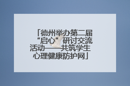 德州举办第二届“启心”研讨交流活动——共筑学生心理健康防护网