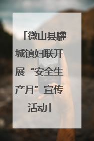 微山县驩城镇妇联开展“安全生产月”宣传活动