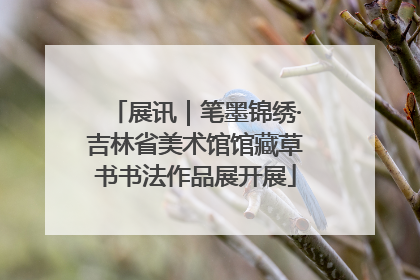 展讯｜笔墨锦绣·吉林省美术馆馆藏草书书法作品展开展