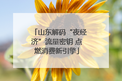 山东解码“夜经济”流量密钥 点燃消费新引擎